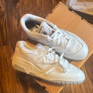 New Balance 550 White and Gray Sneakers